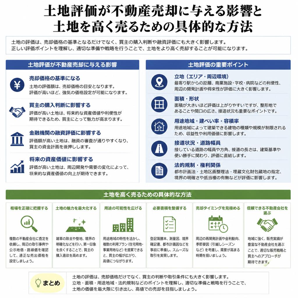4. 土地評価の重要性と高く売るためのコツ