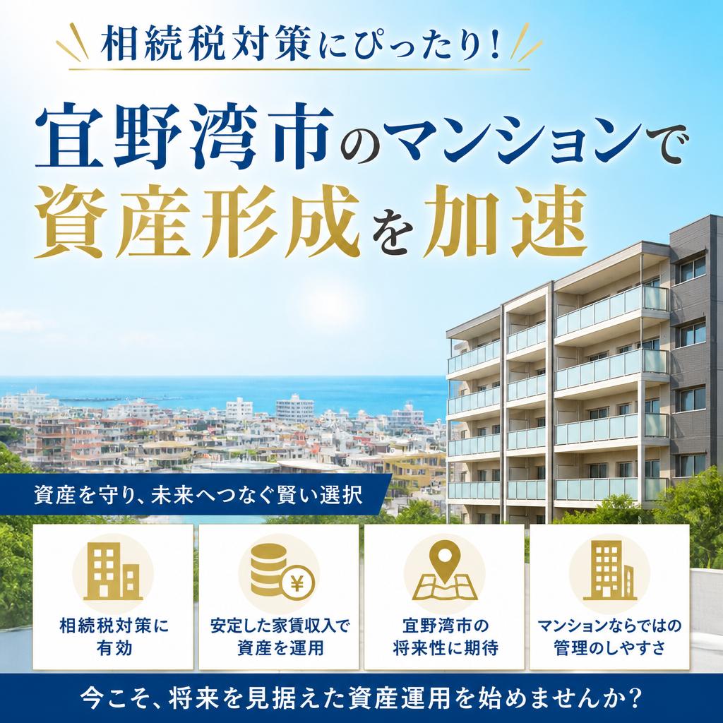 相続税対策にぴったり！宜野湾市のマンションで資産形成を加速