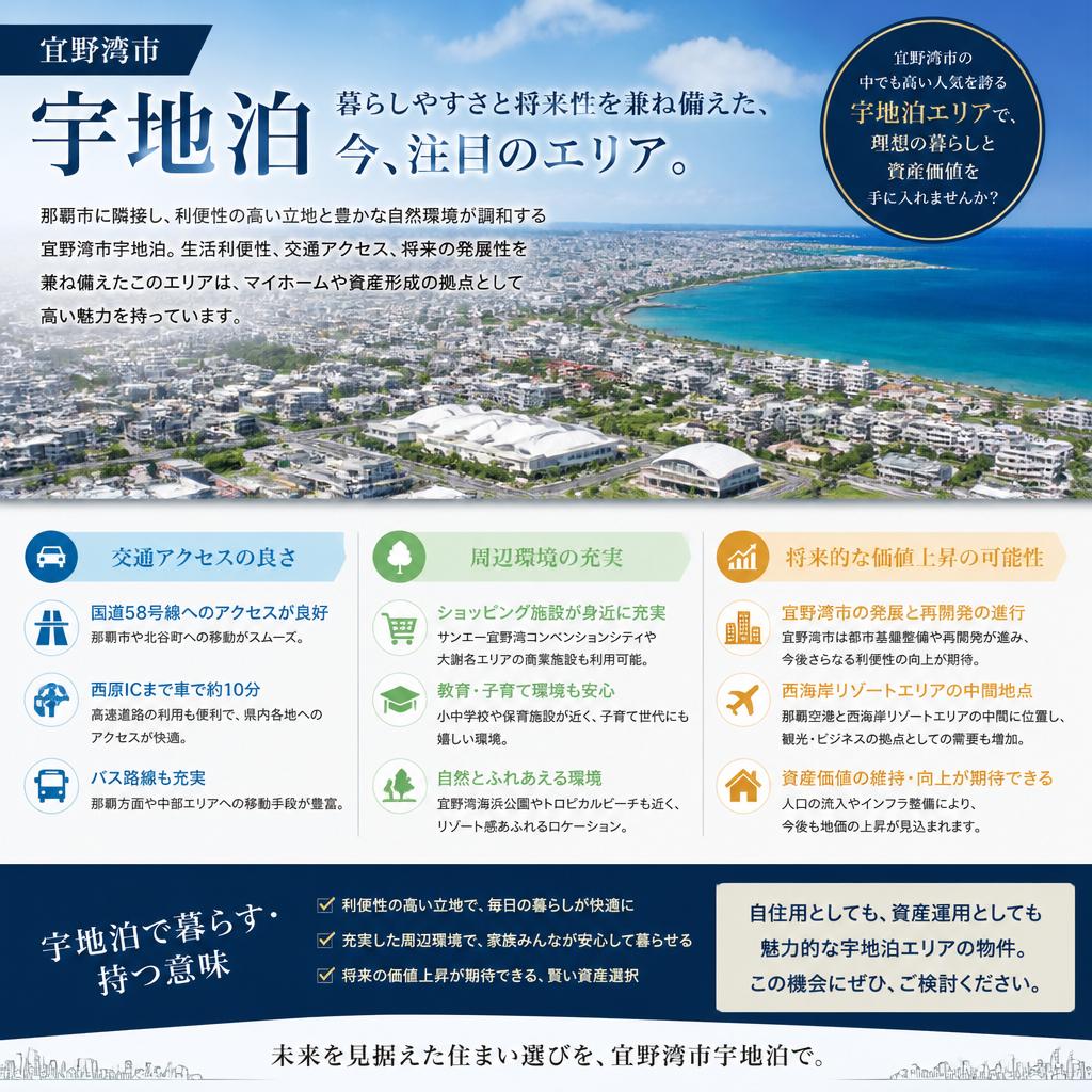 宜野湾市宇地泊の特性