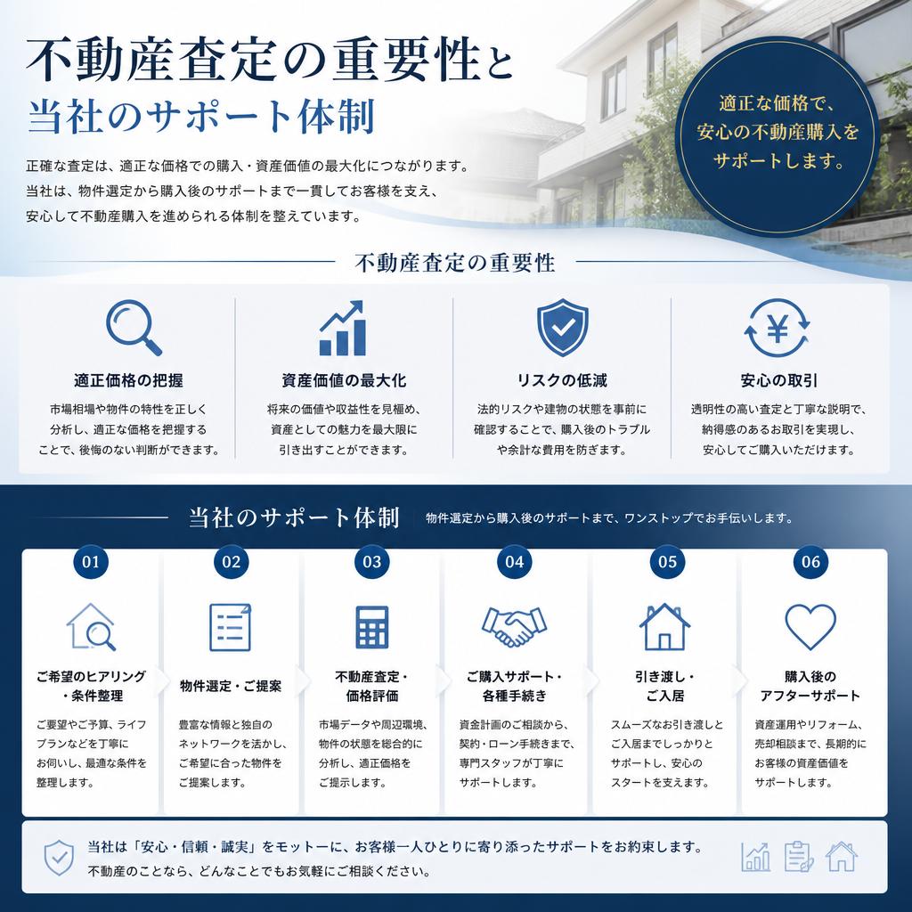 サポート体制と査定方法