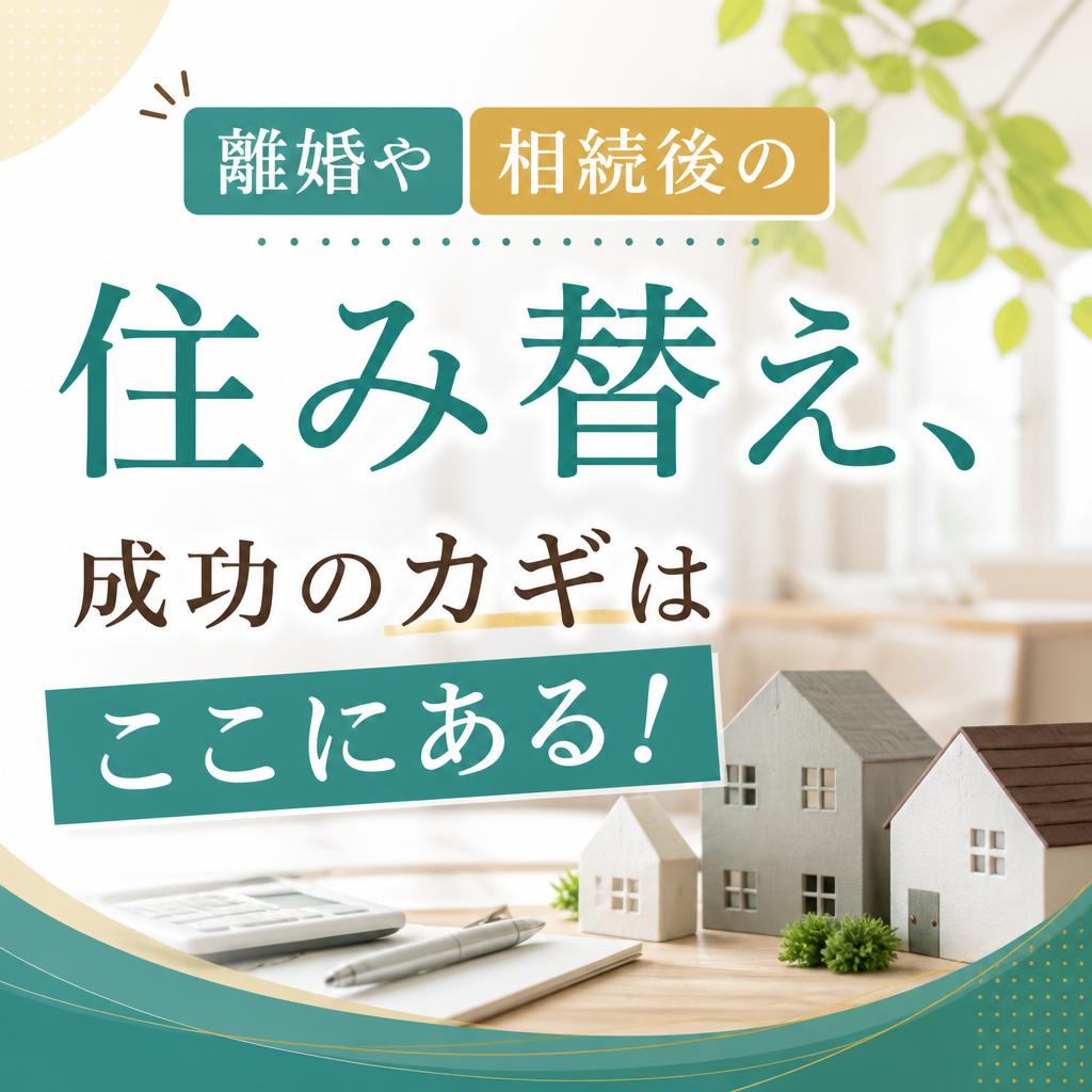 離婚や相続後の住み替え、成功のカギはここにある！