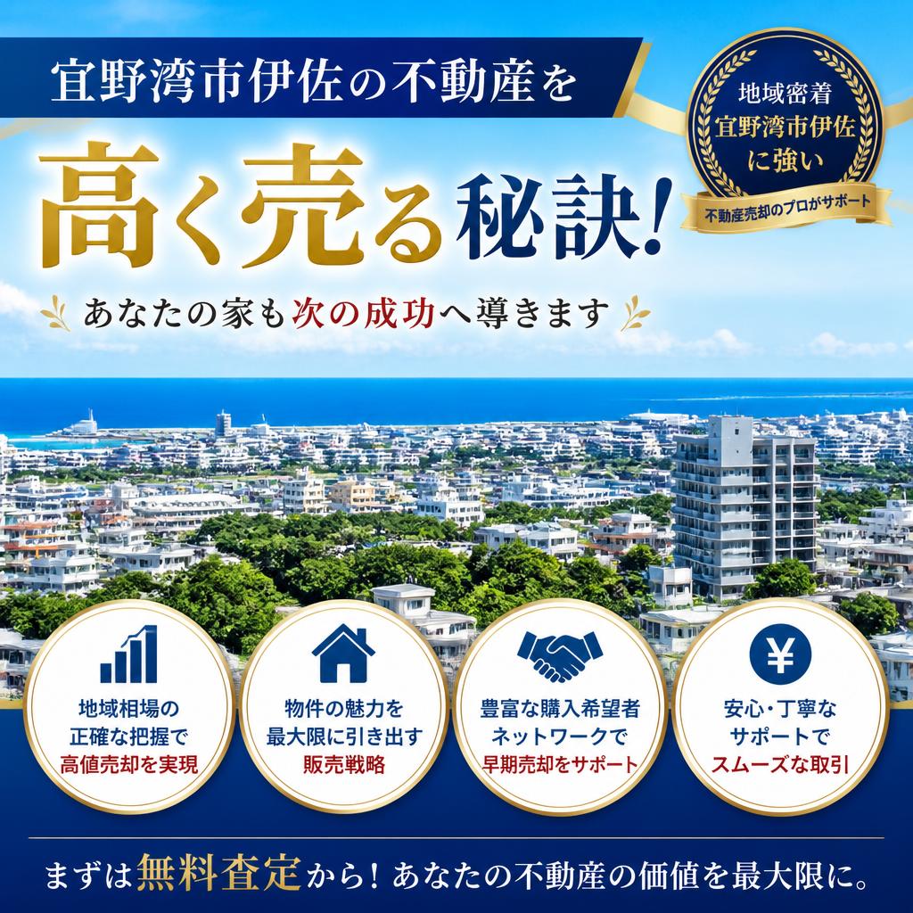 宜野湾市伊佐の不動産を高く売る秘訣！あなたの家も次の成功へ導きます