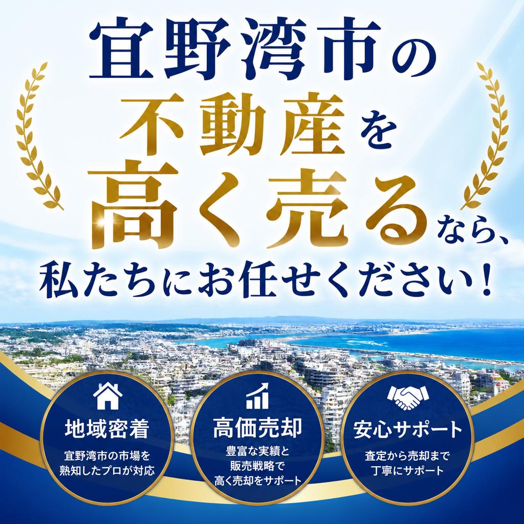 宜野湾市の不動産を高く売るなら、私たちにお任せください！