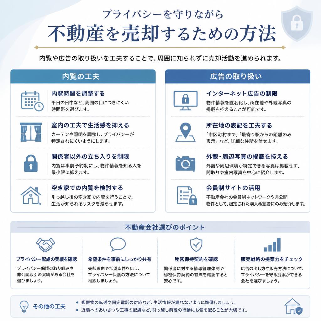 5. 周囲に知られない売却方法