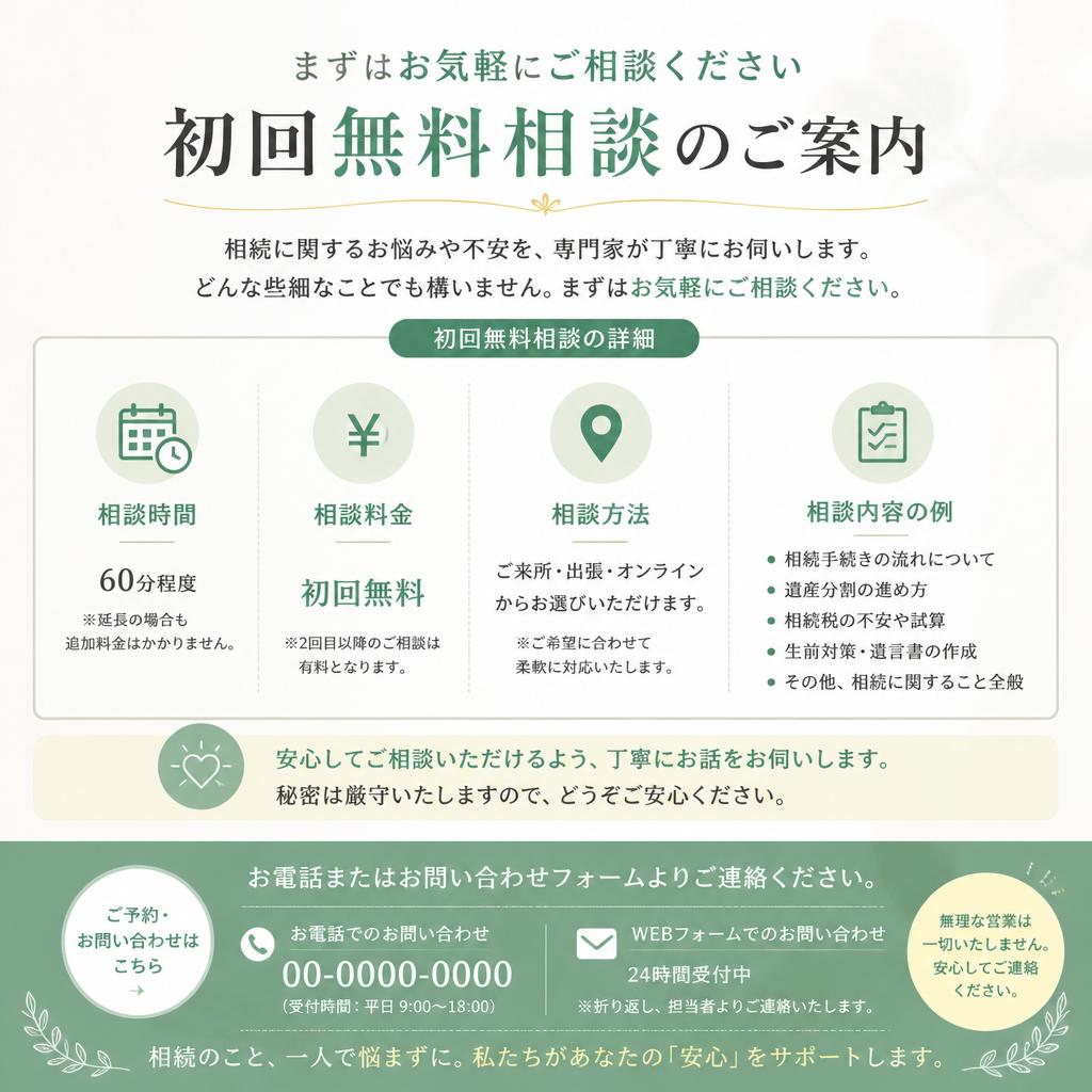 7. 無料相談のご案内