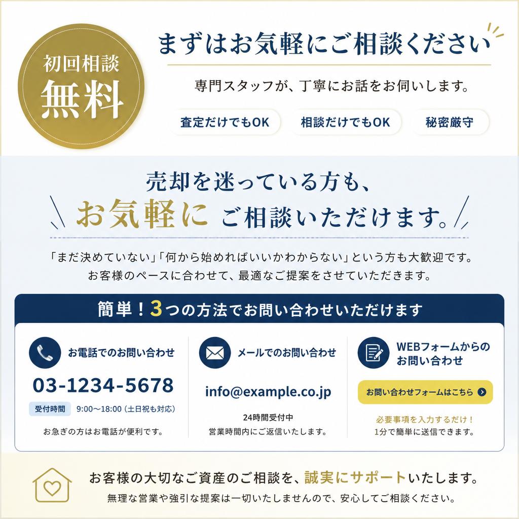 7. 無料相談受付