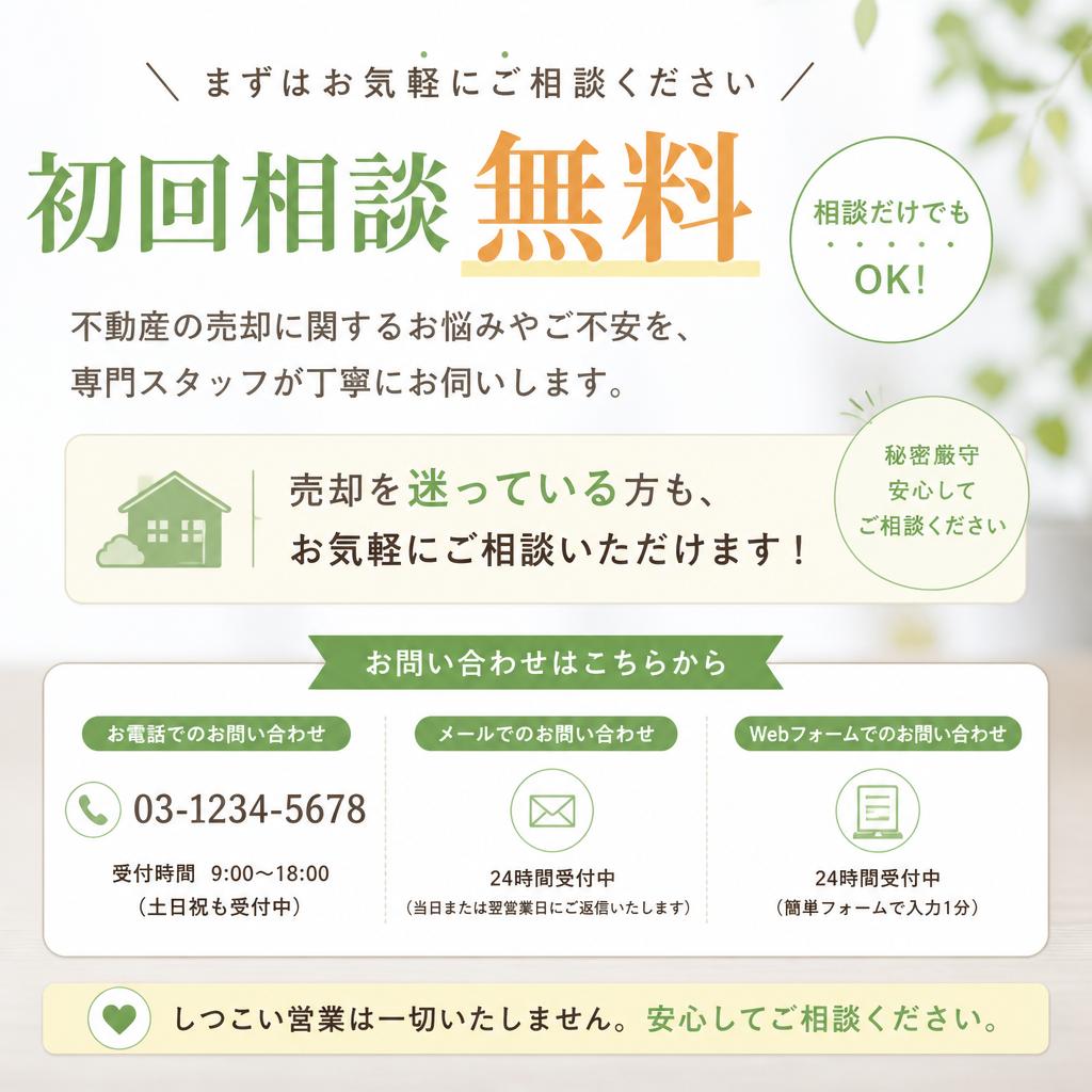 7. 無料相談受付