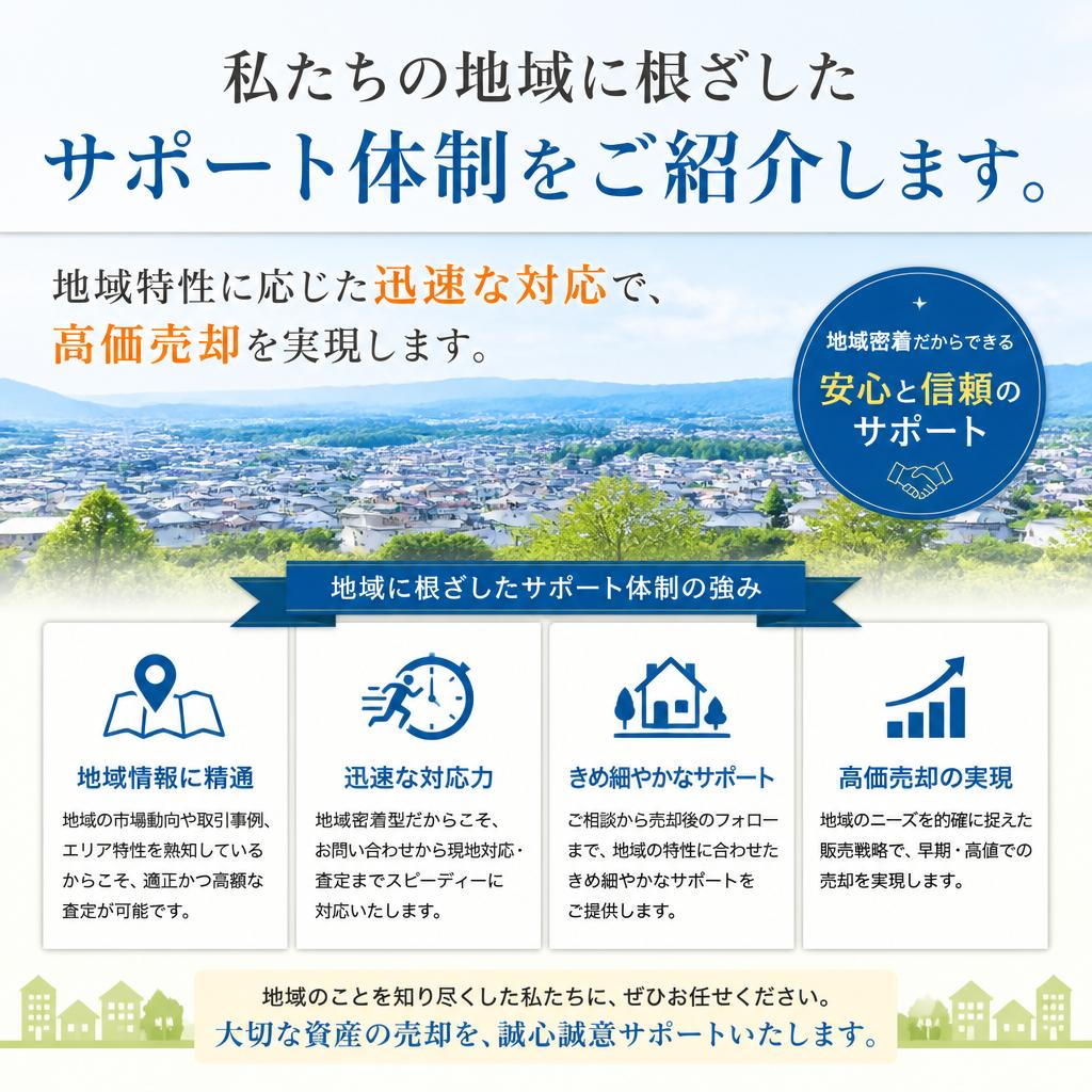 地域に密着したサービス