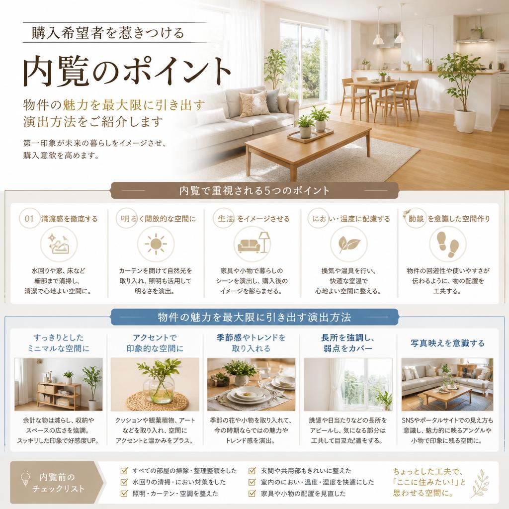 内覧の準備と演出方法