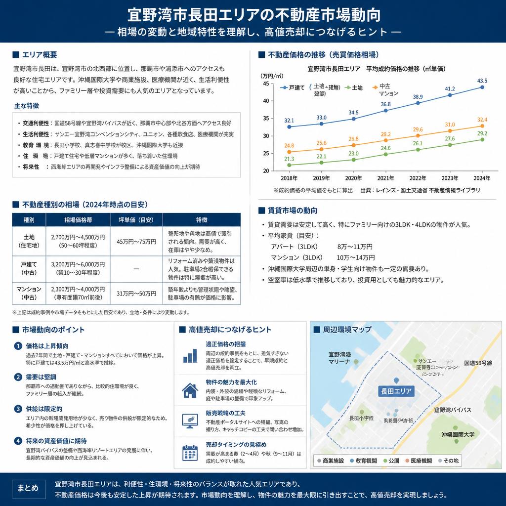 2. 宜野湾市長田エリアの不動産市場分析
