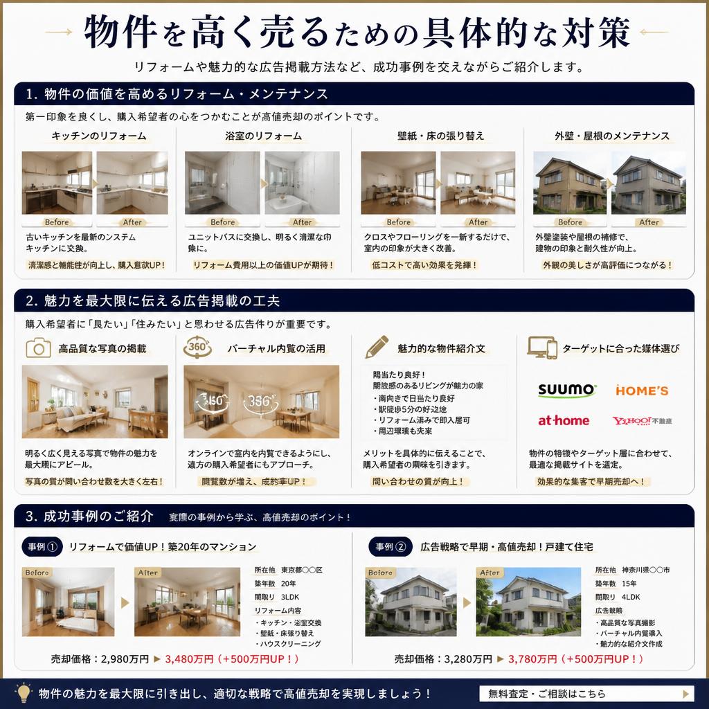 5. 物件を高く売るための対策