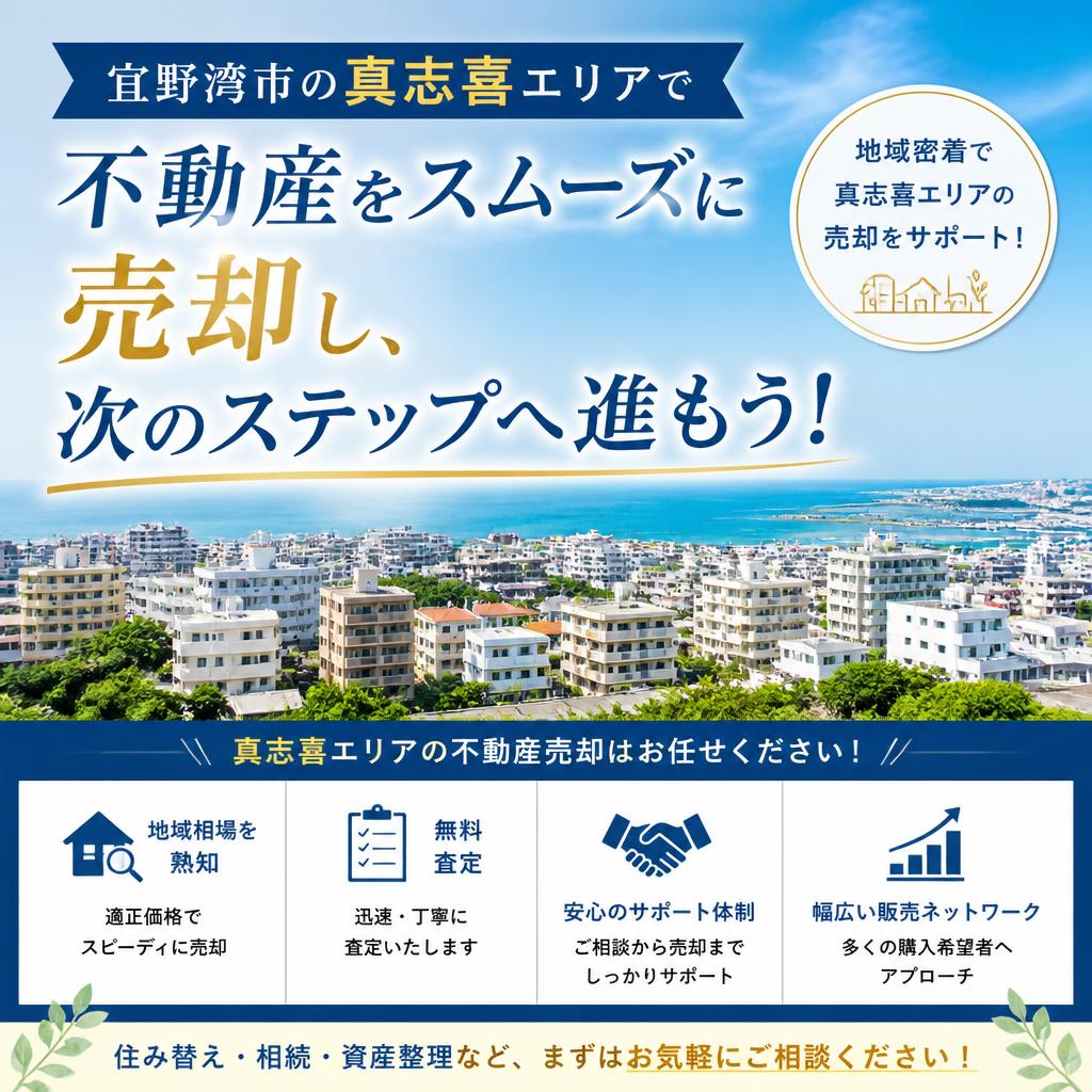 宜野湾市の真志喜エリアで不動産をスムーズに売却し、次のステップへ進もう！