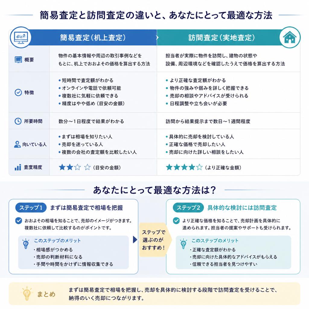 査定の方法と特徴