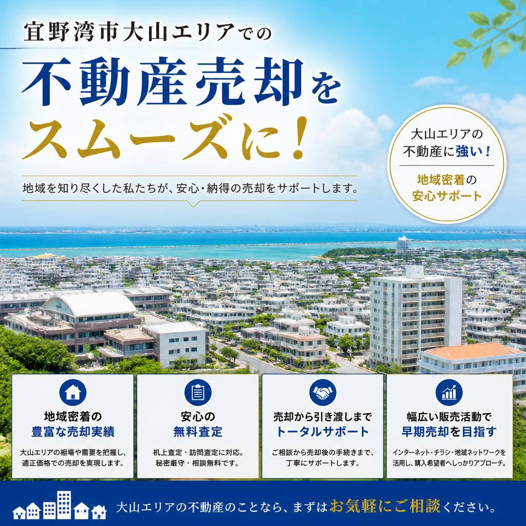 宜野湾市大山エリアでの不動産売却をスムーズに！