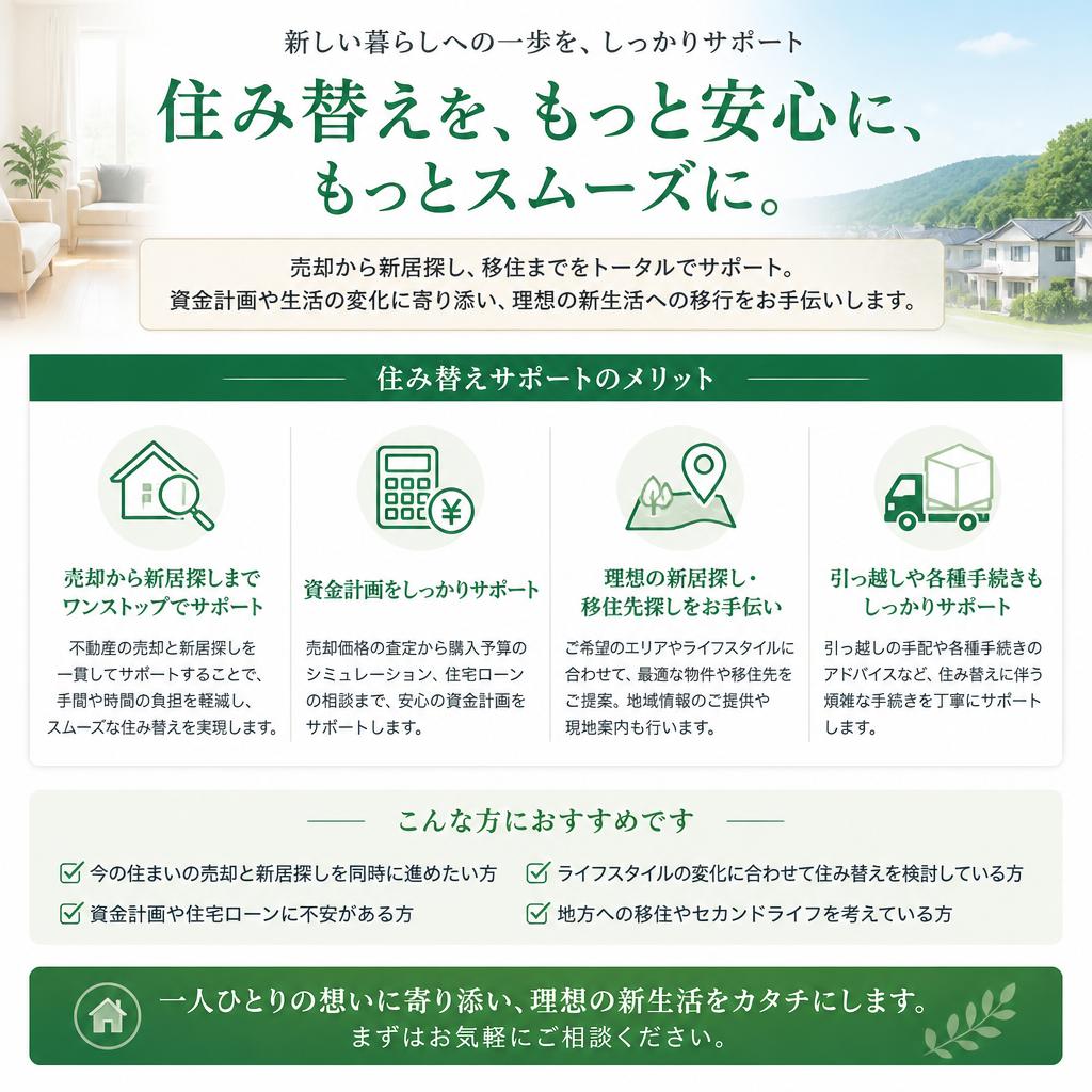 住み替えに伴う不動産売却のメリット