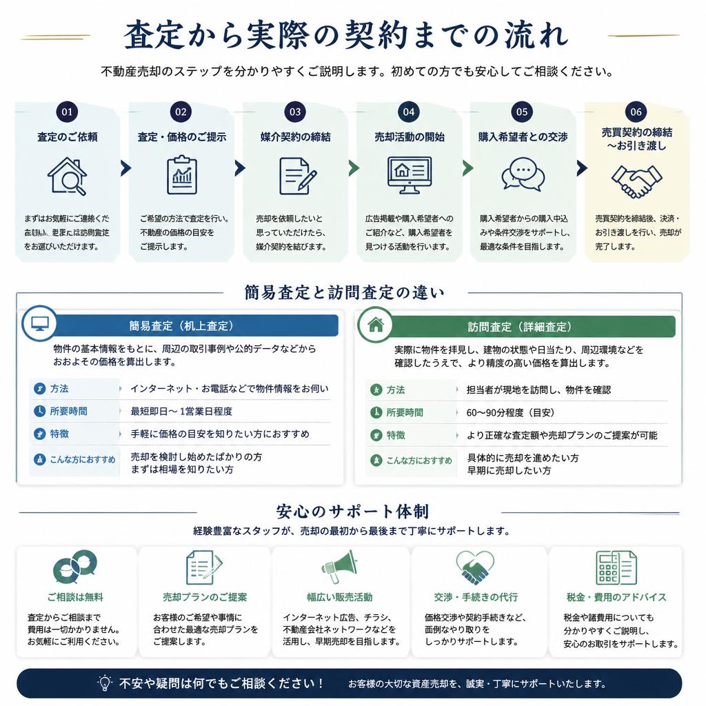 査定の流れと具体的な進め方