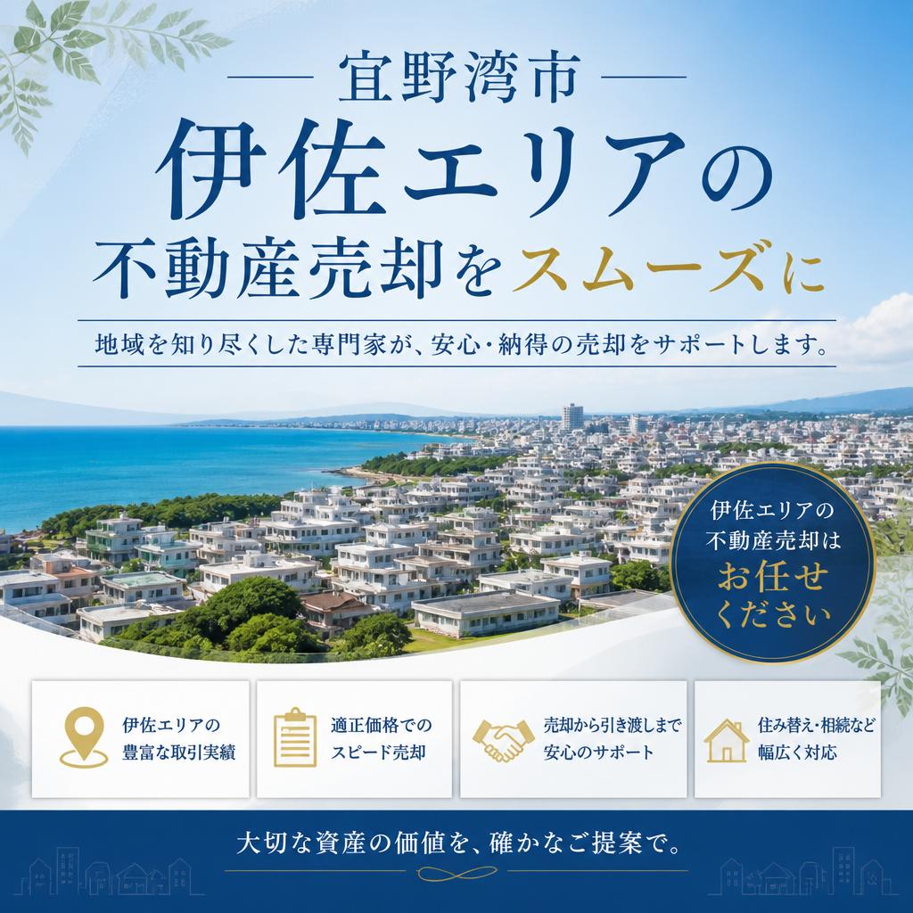 宜野湾市伊佐エリアの不動産売却をスムーズに
