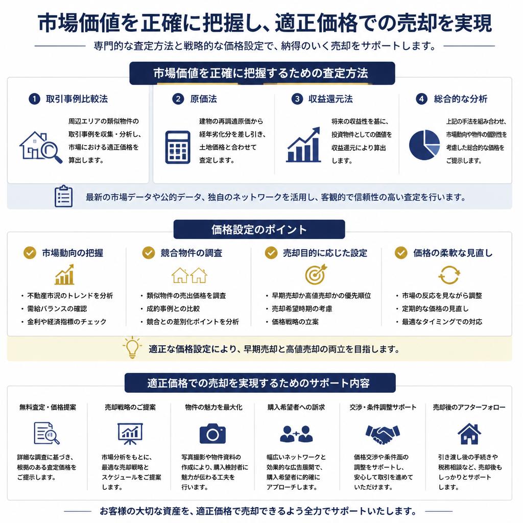 安心の査定と価格設定