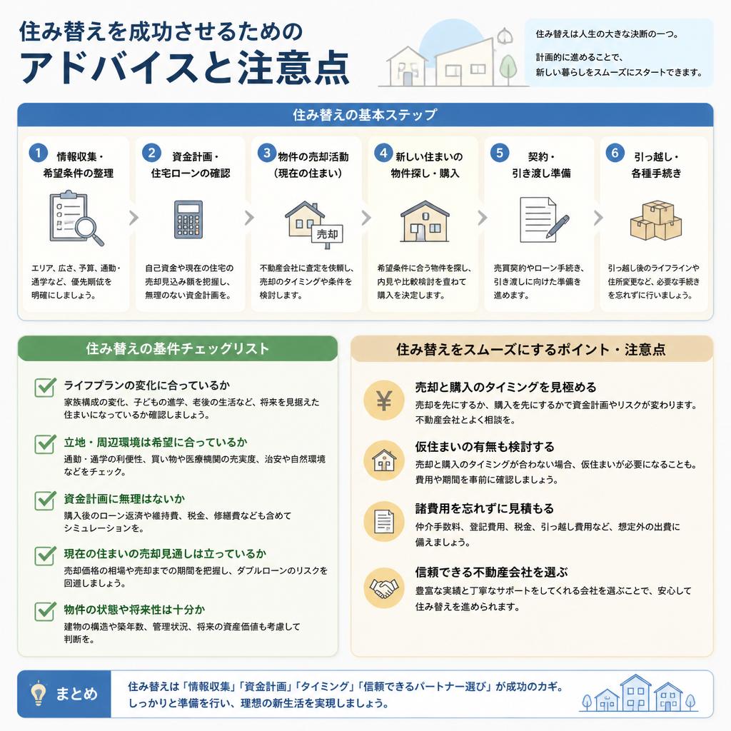 住み替えをスムーズに進めるためのポイント