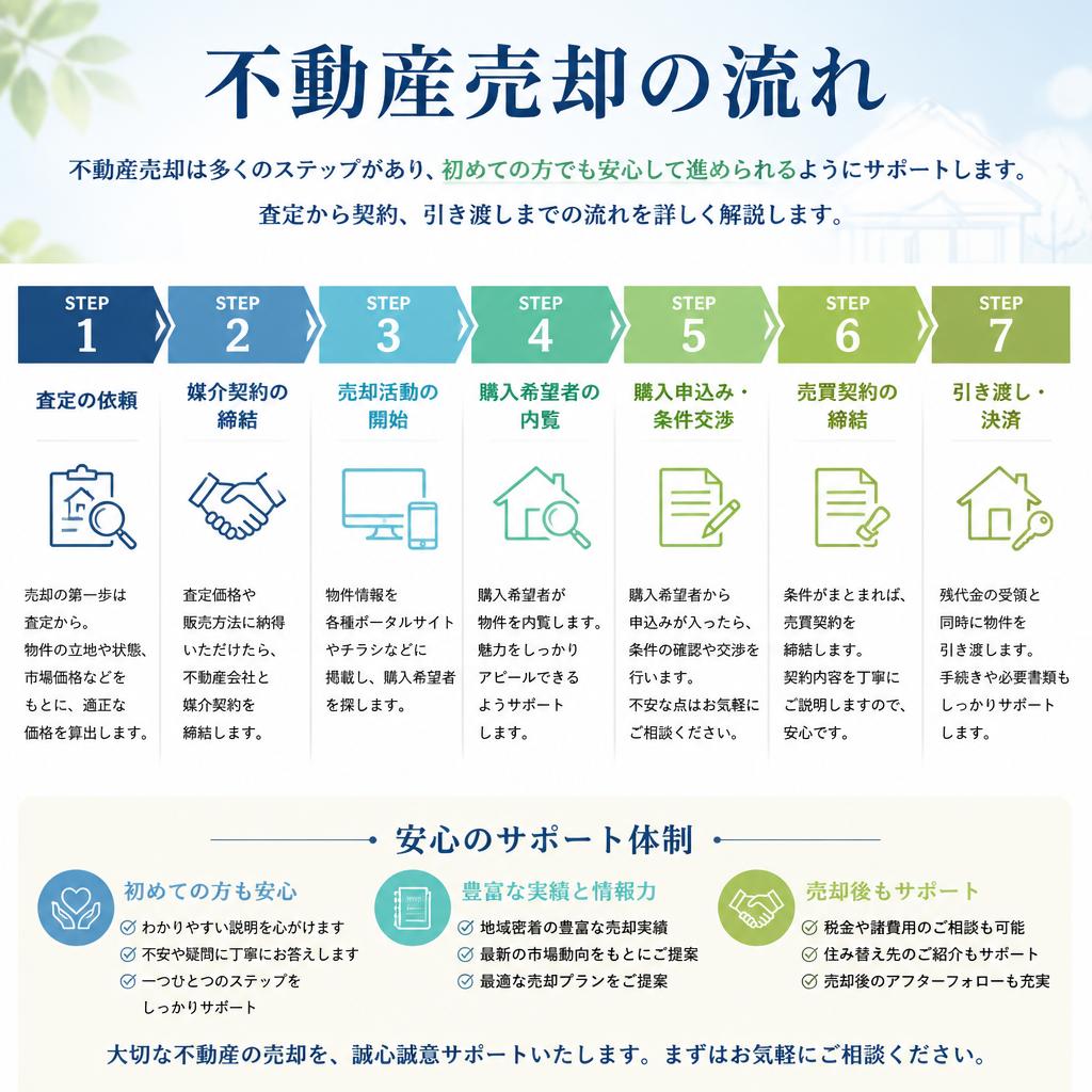 不動産売却の流れ