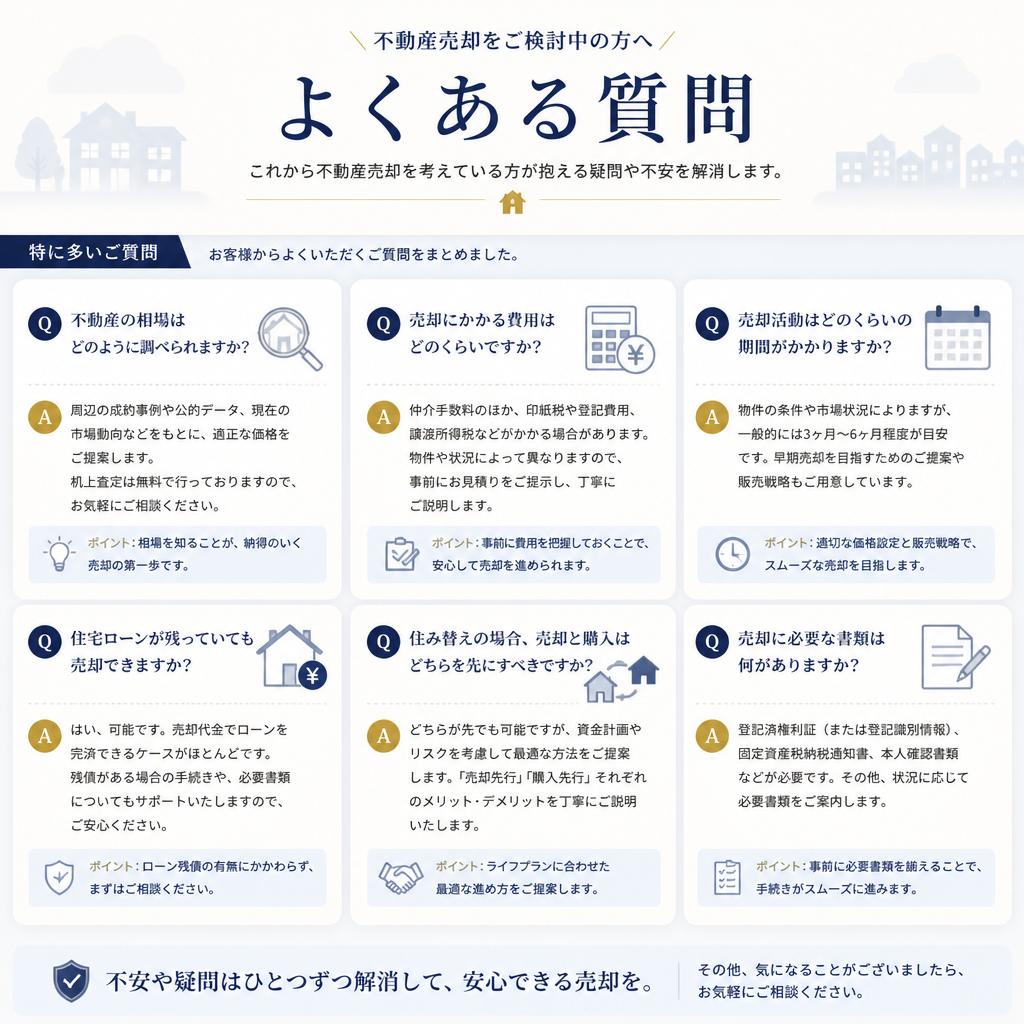 よくあるご質問とお悩み解決