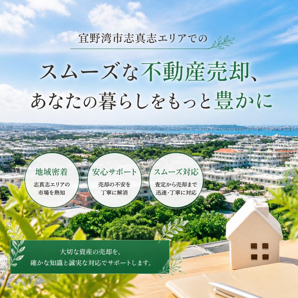 宜野湾市志真志エリアでのスムーズな不動産売却、あなたの暮らしをもっと豊かに