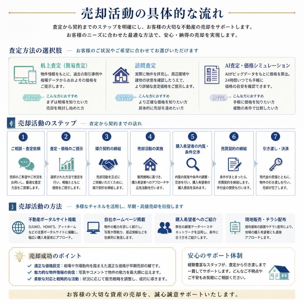 不動産売却の流れ