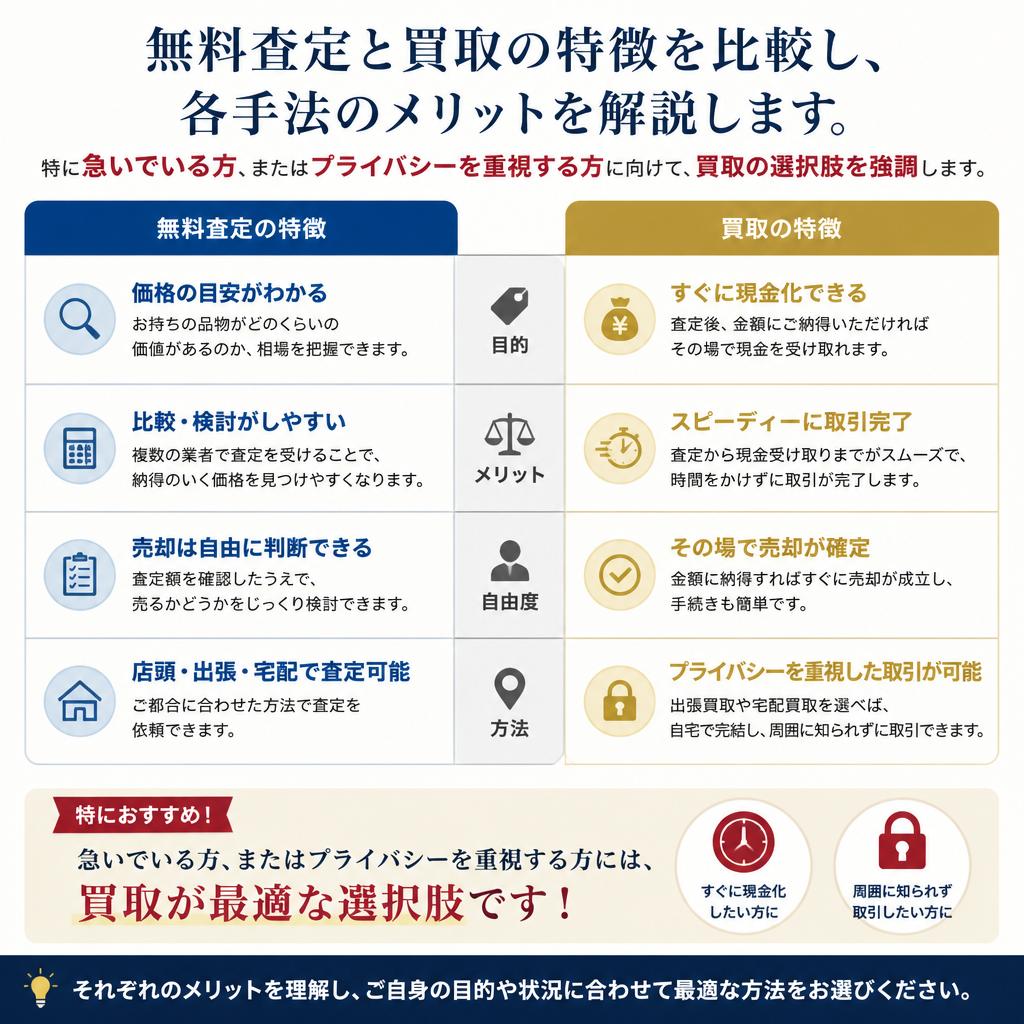 査定・買取のメリット